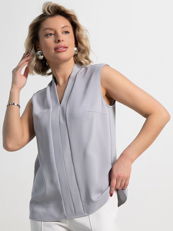 LT Collection Блуза 589416 Б15303-46М серый