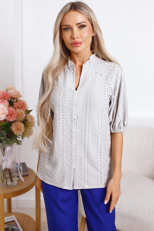 LT Collection Блуза 589419 Б15327-45М серый