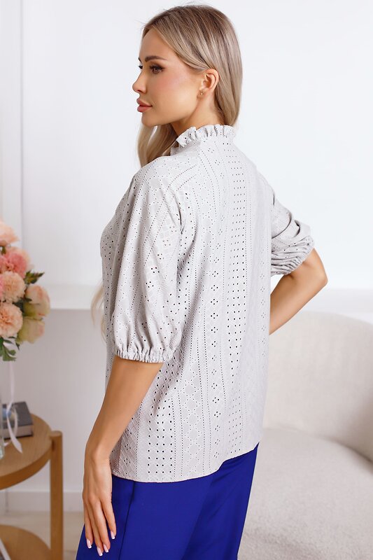 LT Collection Блуза 589419 Б15327-45М серый