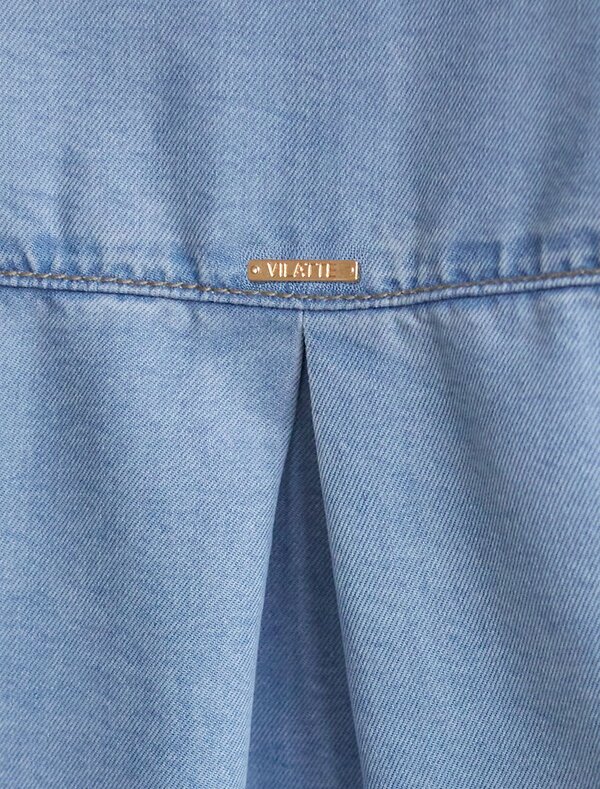 VILATTE Блузка 589508 D59.021 светло-голубой