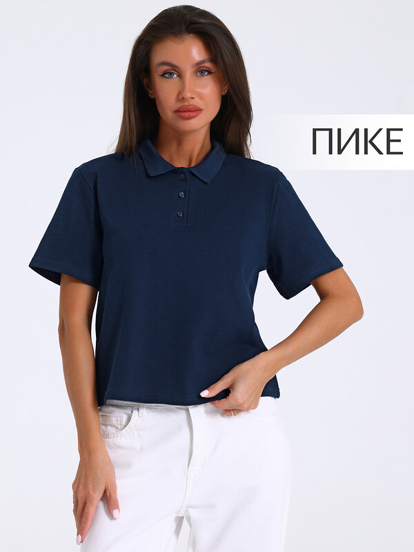 Апрель Футболка 589528 1ЖДПК4675090 темно-синий