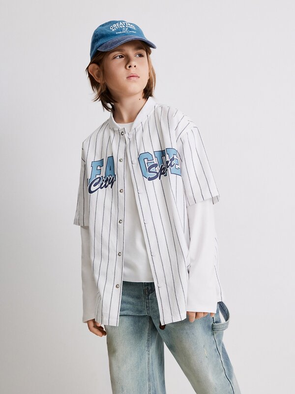 Acoola Сорочка 589542 20110290086 сине-белая полоска