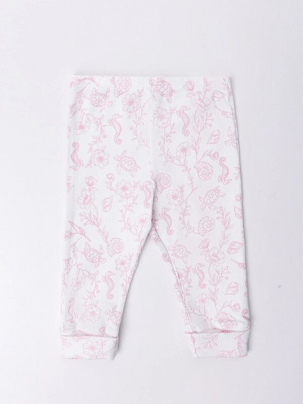 MARK FORMELLE Брюки 589586 85122-2 ракушки на белом +розовые румяна