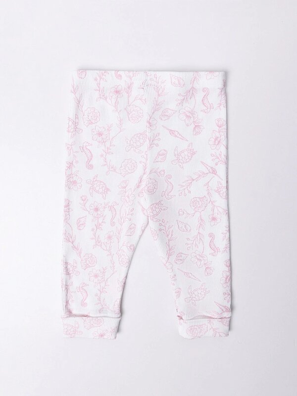 MARK FORMELLE Брюки 589586 85122-2 ракушки на белом +розовые румяна