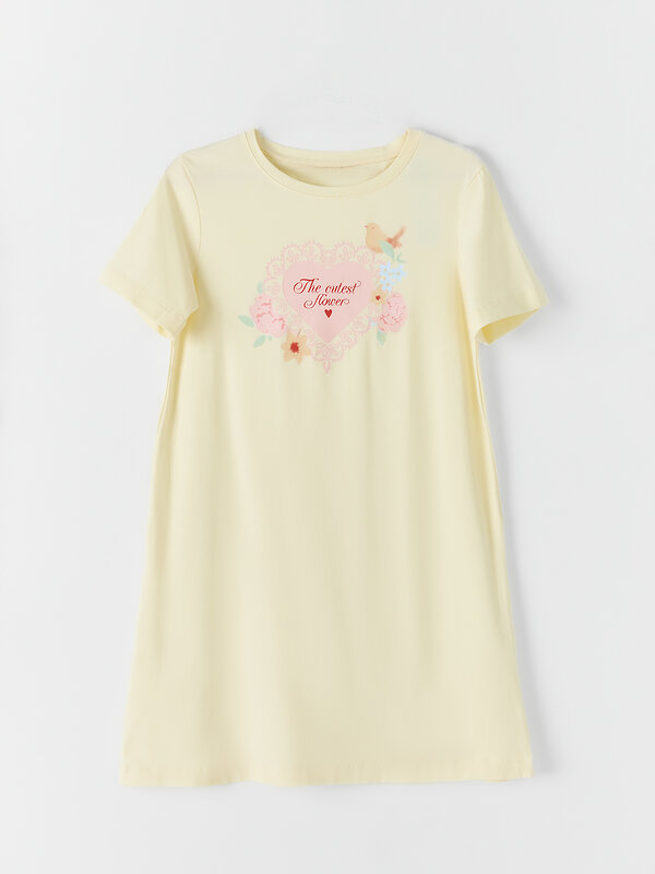 MARK FORMELLE Сорочка 589623 572346 разбеленный желтый +печать