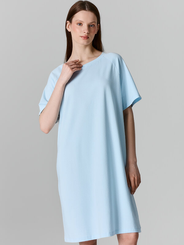 MARK FORMELLE Сорочка 589624 572385 горошек на голубом