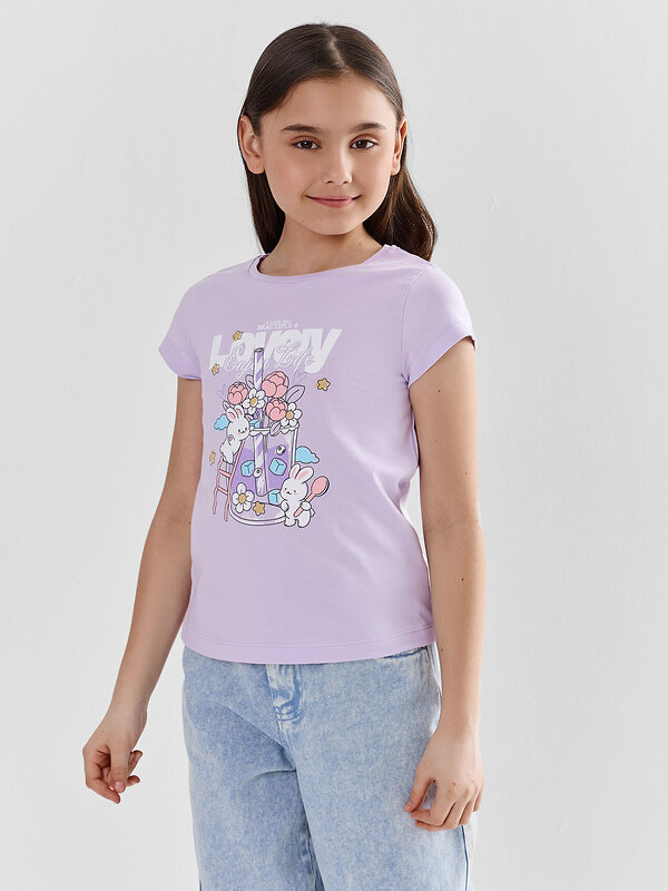 MARK FORMELLE Футболка 589661 117892-2 св.лиловый +лимоны на белом