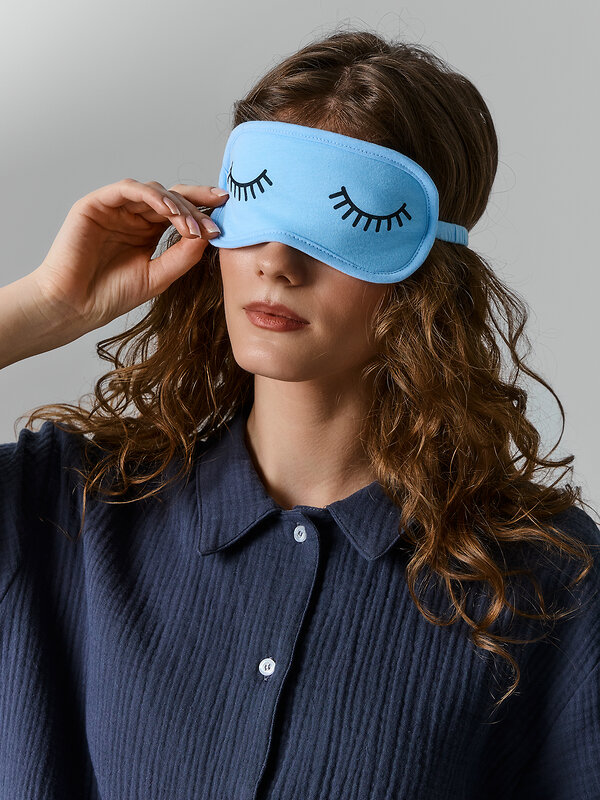 MARK FORMELLE Маска для сна 589678 212039 голубой +печать