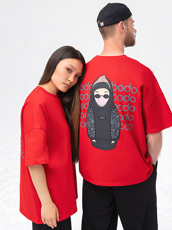 Bodo Футболка 589694 36-138MU красный (черный)