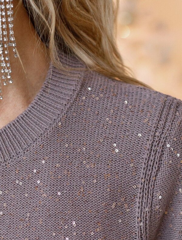 VILATTE Джемпер 589703 D39.297 кофейный