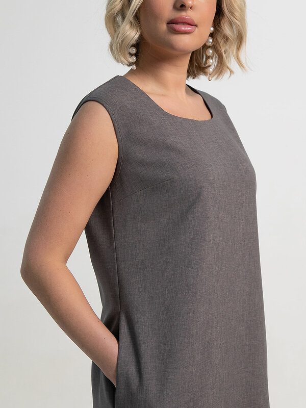 LT Collection Платье 589706 П15324-19М серо-коричневый