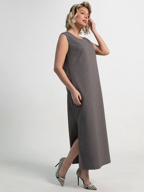 LT Collection Платье 589706 П15324-19М серо-коричневый