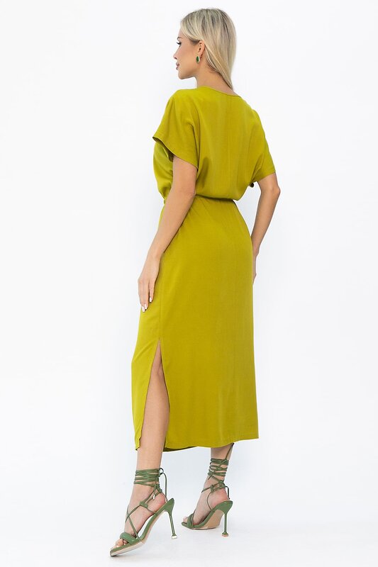 LT Collection Платье 589708 П15346-5М оливковый