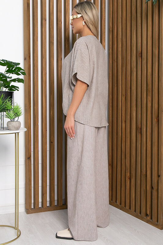 LT Collection Костюм 589711 К15431-7М серо-бежевый