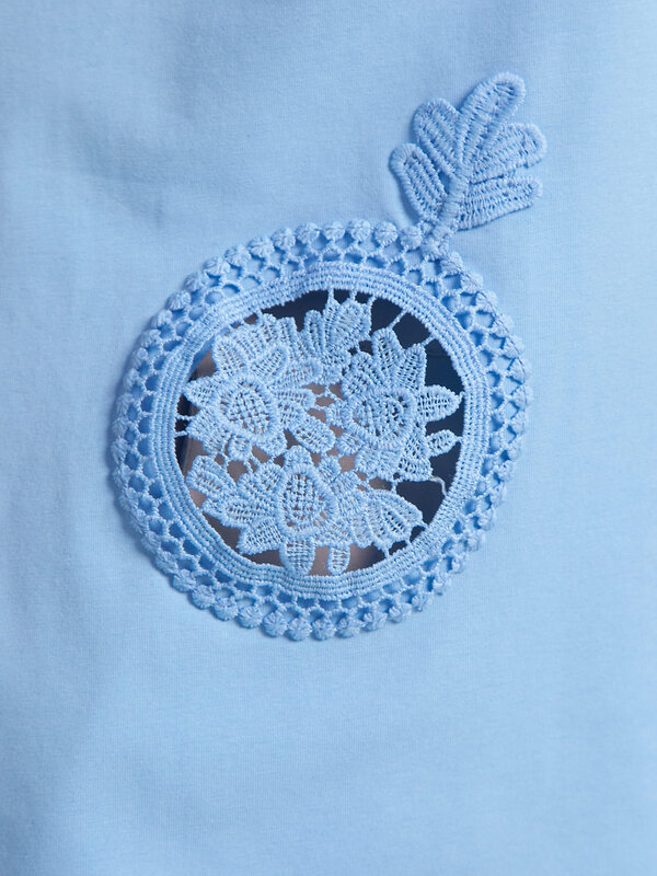 LT Collection Блуза 589716 Б15478-20М голубой