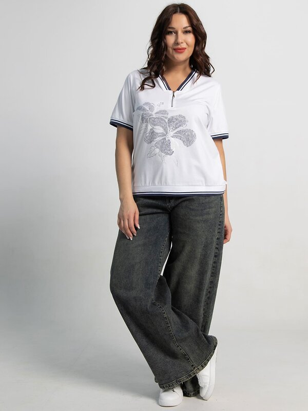 LT Collection Блуза 589717 Б15479-20М белый