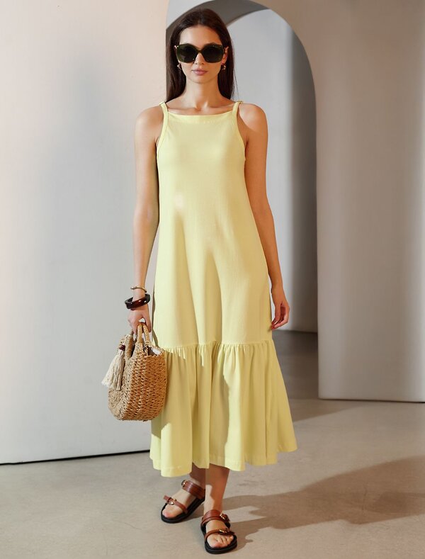 VILATTE Платье 589801 D42.126 лимонный
