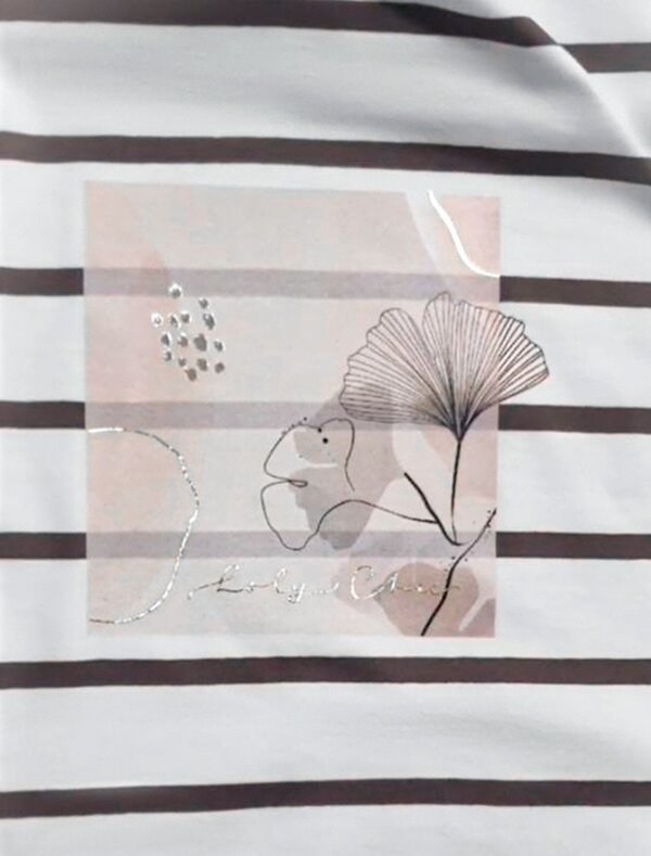 VILATTE Джемпер 589804 D49.148 белый-кофе_пастель