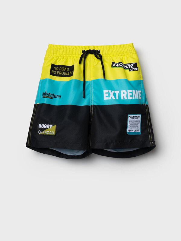 PLAYTODAY Шорты плавательные 589885 12611366 белый,светло-зеленый