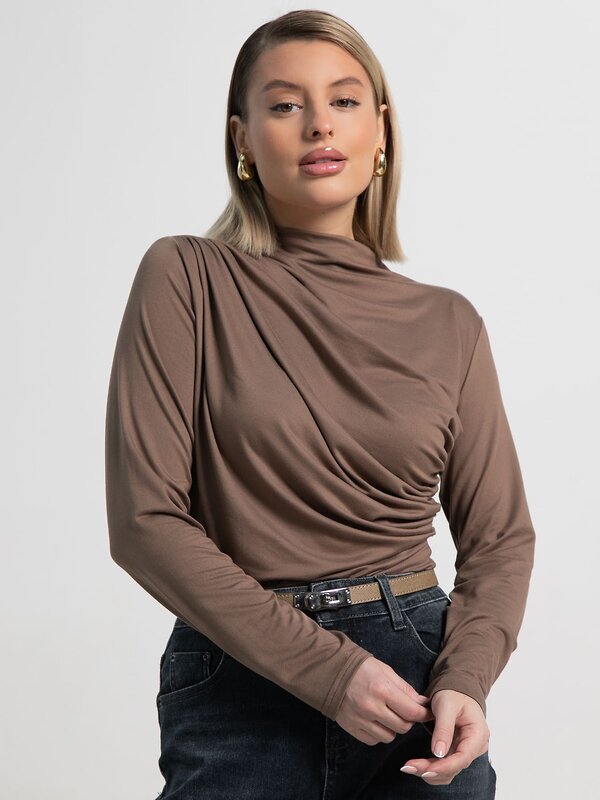 LT Collection Лонгслив 589923 Б15510-7М коричневый