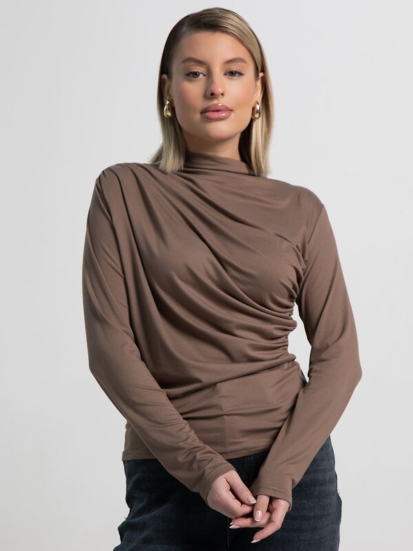 LT Collection Лонгслив 589923 Б15510-7М коричневый