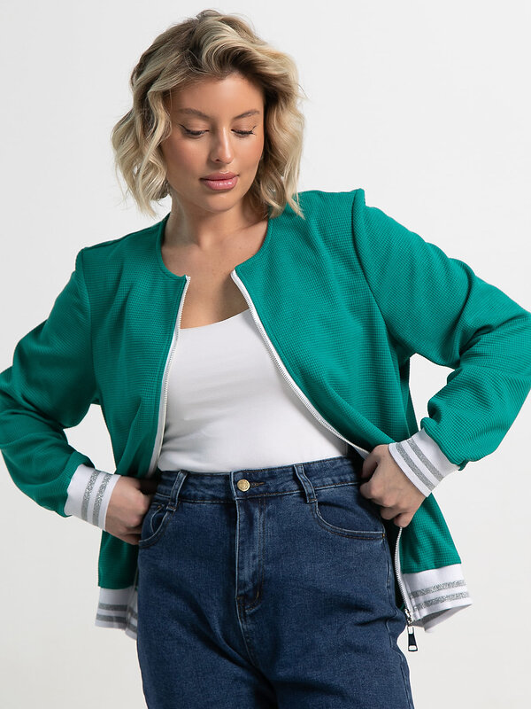 LT Collection Бомбер 589929 Б15407-7М зеленый