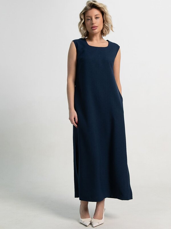 LT Collection Платье 589934 П15323-19М синий