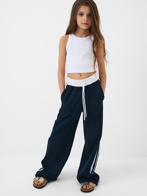 PLAYTODAY Брюки 589961 12621297 белый,темно-серый