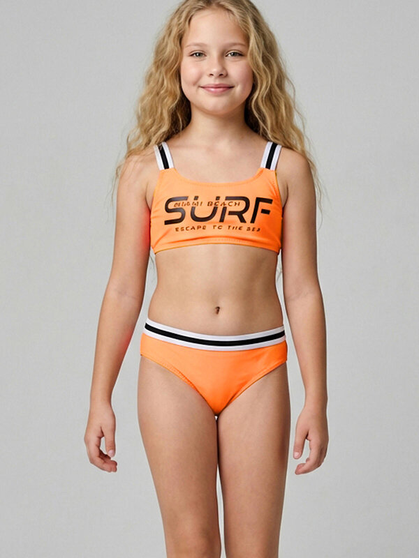 PLAYTODAY Купальный костюм 589963 12621245 коралловый неоновый