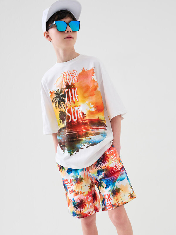 PLAYTODAY Шорты плавательные 589976 12611404 белый,оранжевый