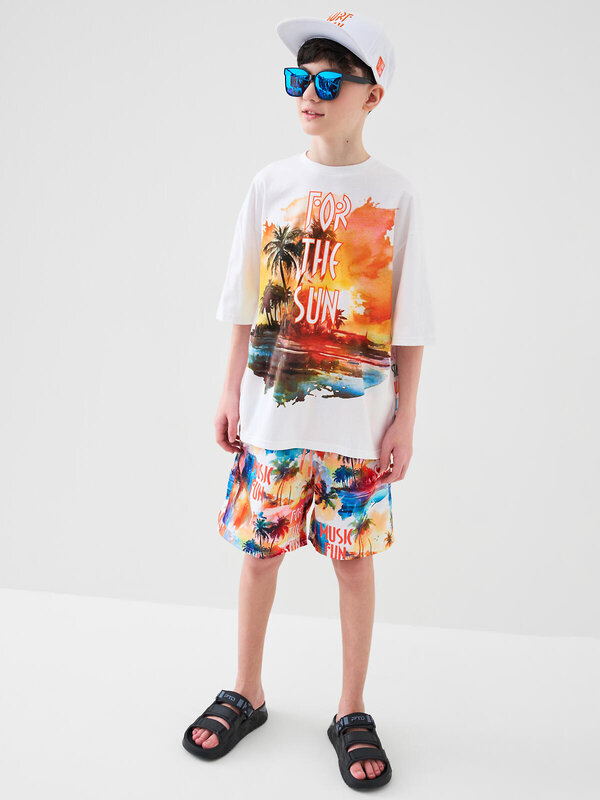 PLAYTODAY Шорты плавательные 589976 12611404 белый,оранжевый