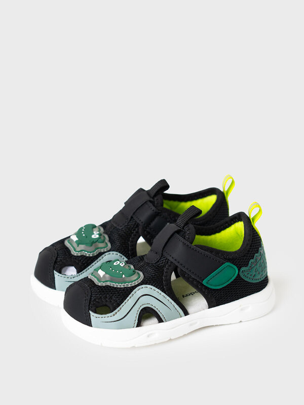 PLAYTODAY Сандалии 590002 12613707 черный,белый,зеленый