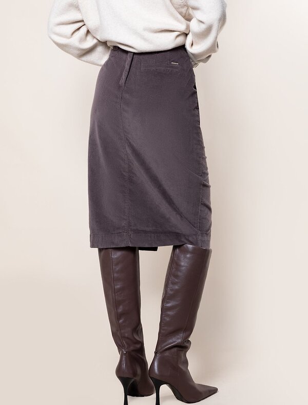 VILATTE Юбка 590039 D26.456 кофейный