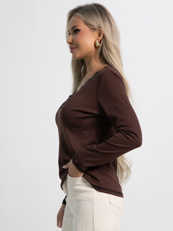 LT Collection Блуза 590052 Б15492-24М коричневый