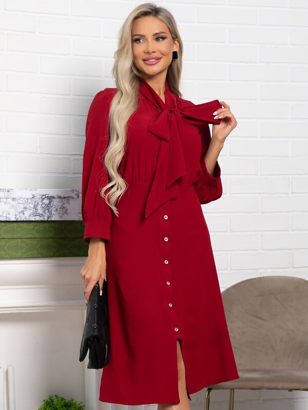 LT Collection Платье 590055 П15494-34М красный