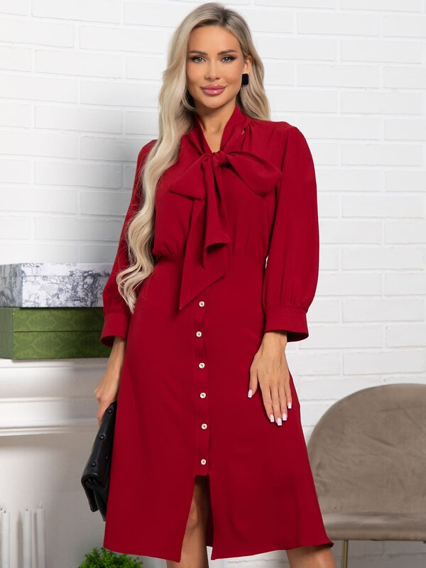 LT Collection Платье 590055 П15494-34М красный