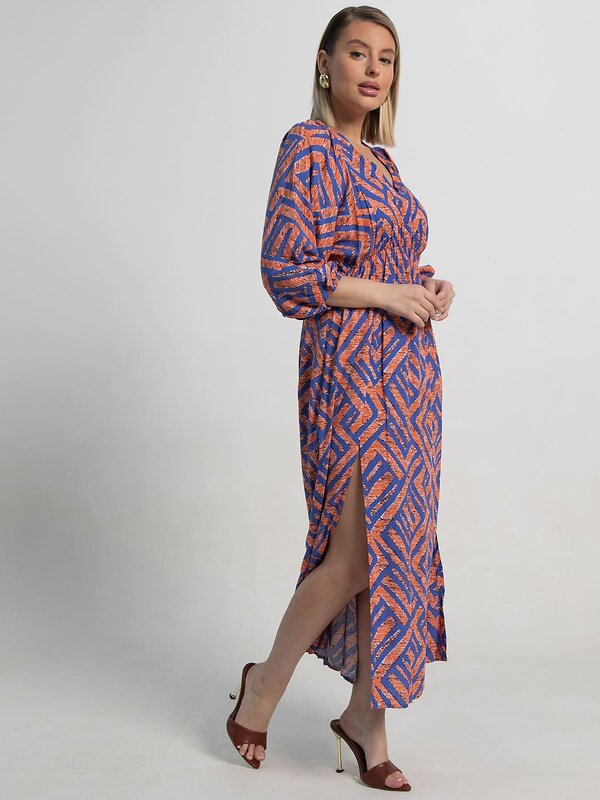 LT Collection Платье 590057 П15500-34М сине-оранжевый