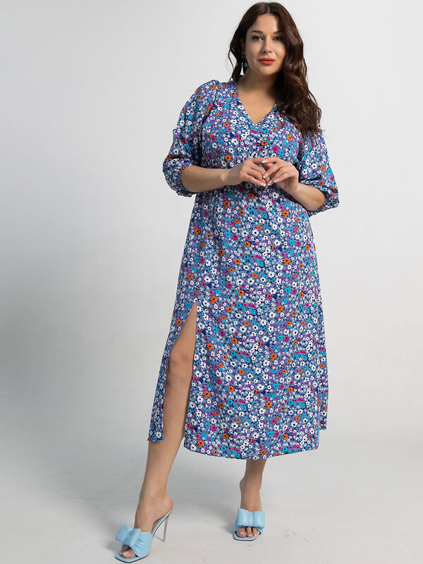 LT Collection Платье 590058 П15501-34М синий