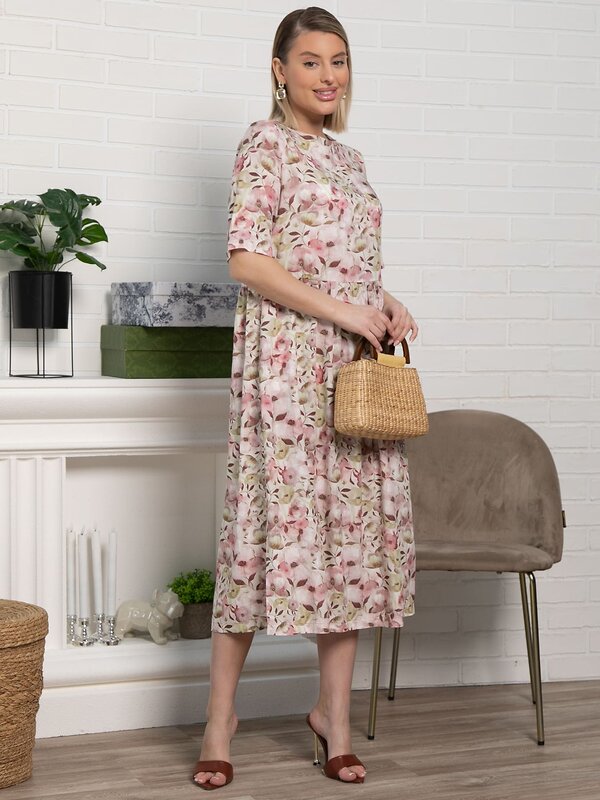 LT Collection Платье 590061 П15516-25М розовый