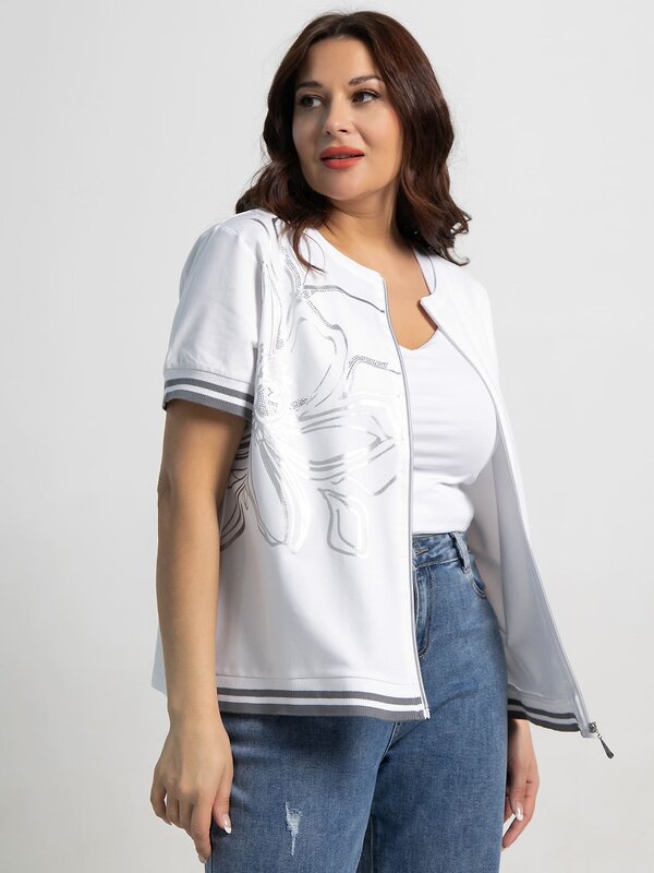 LT Collection Блуза 590065 Б15533-20М белый