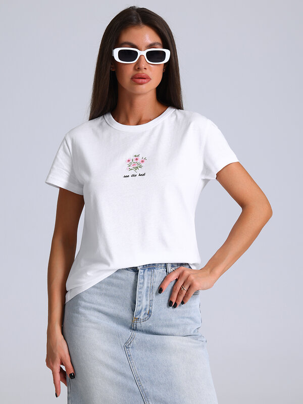 Апрель Футболка 590080 1ЖДФК2692001 белый