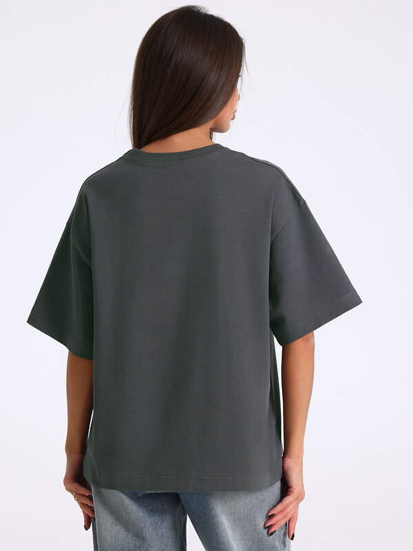 Апрель Футболка 590081 1ЖДФК4661804 темно-серый