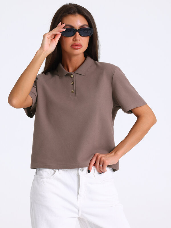 Апрель Футболка 590085 1ЖДПК4675090 светло-коричневый