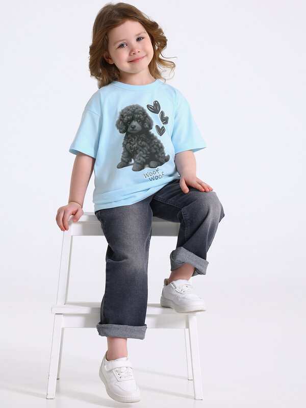 Апрель Футболка 590089 1ДДФК4327001 светло-голубой