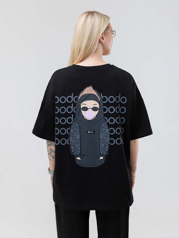 Bodo Футболка 590127 36-138MU черный (серый)