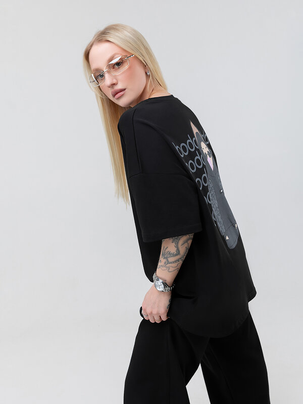 Bodo Футболка 590127 36-138MU черный (серый)