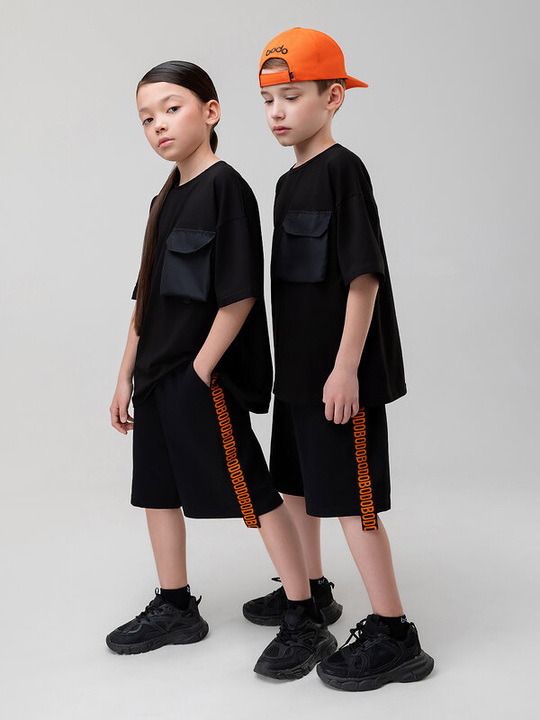 Bodo Шорты 590139 8-64МU черный (оранжевый)