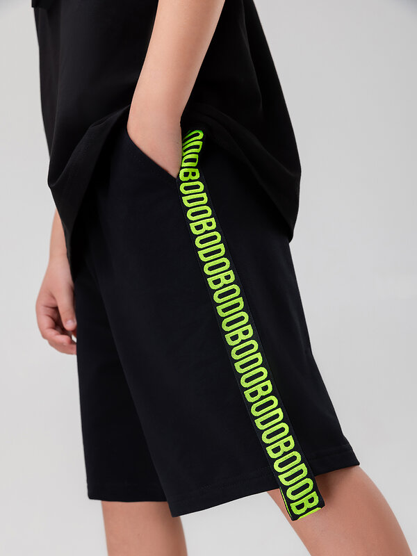 Bodo Шорты 590140 8-64МU черный (лимонный)