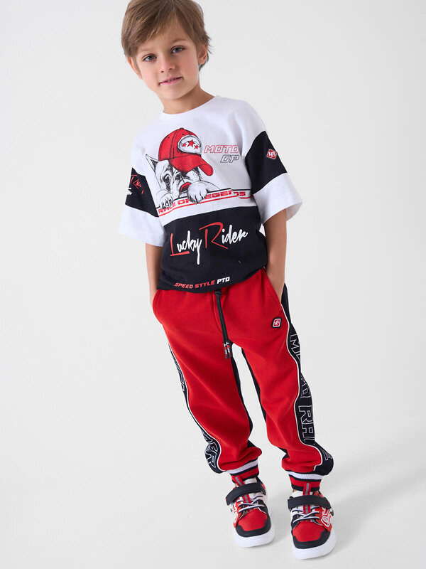 PLAYTODAY Брюки 590183 12612278 черный,красный