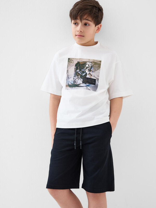 PLAYTODAY Шорты 590203 12611237 черный,темно-зеленый,белый